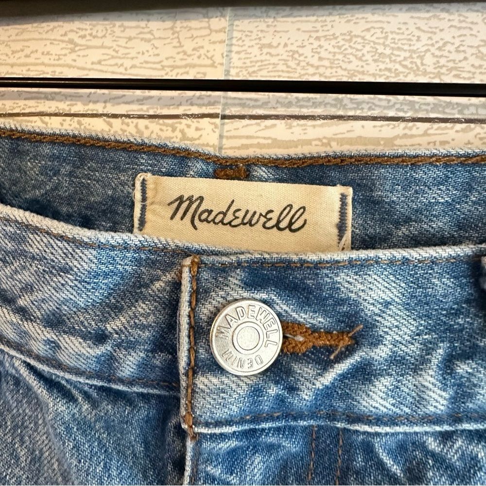 MADEWELL The '90s Straight Jean Mercer Wash Rigid Size 28 - Picture 6 of 16